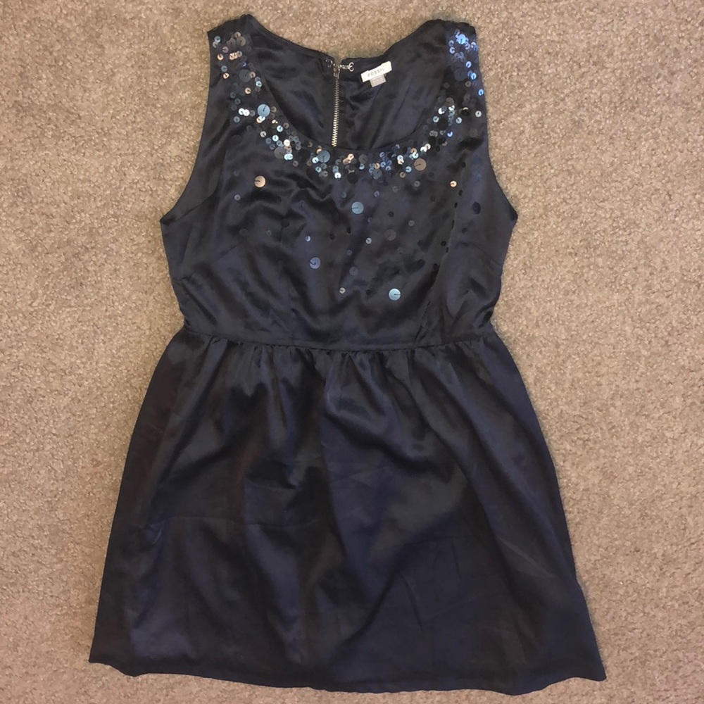 Navy Fossil Sequined Dress